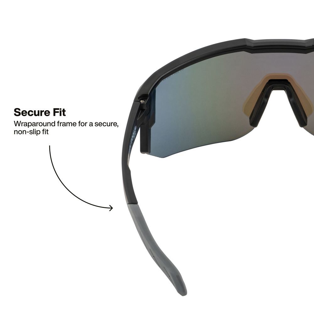 Klein Tools Polarized Blade Safety Glasses Black Frame Blue Lens, large image number 4