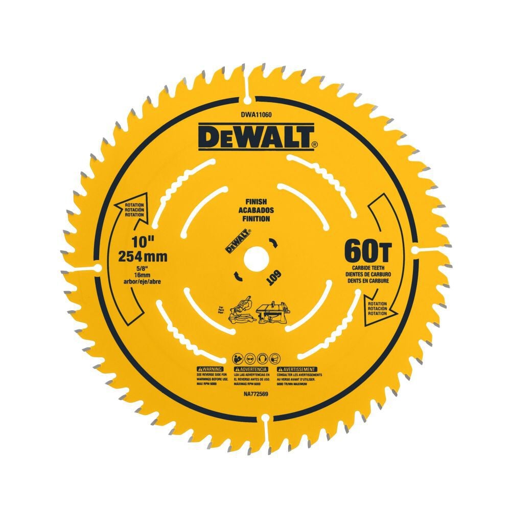 DEWALT Circular Saw Blade 10in 60T, large image number 1