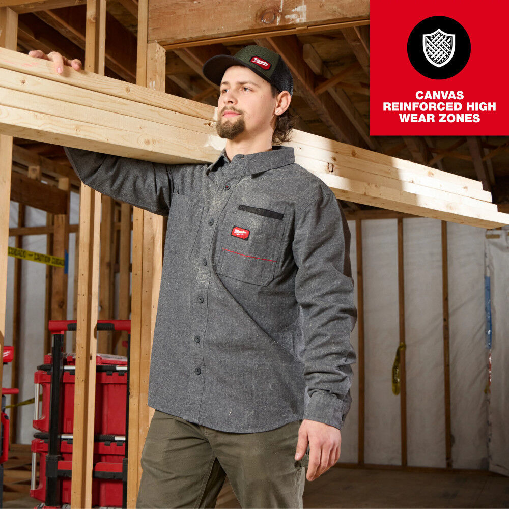 Milwaukee GRIDIRON Flannel Shirt, large image number 4