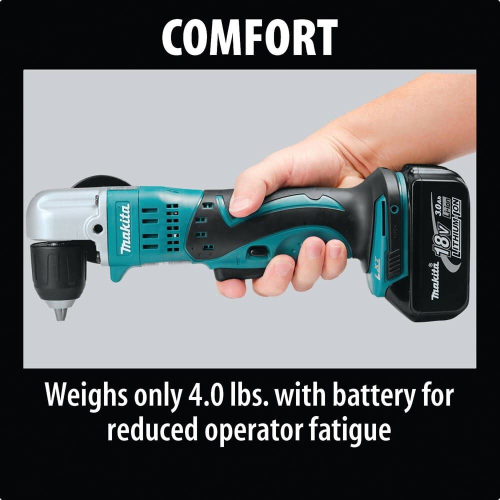 Makita 18V LXT Lithium-Ion Cordless 3/8 in. Angle Drill Keyless (Bare Tool), large image number 2