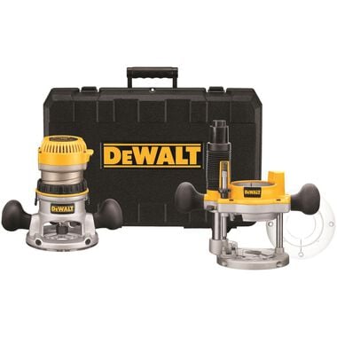 DEWALT 12 Amp 2-1/4 HP Plunge and Fixed Based Variable Speed Router