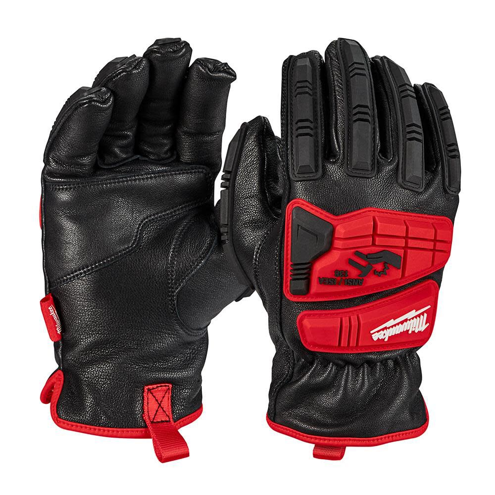 Milwaukee Work Gloves 48-22-8712, Size Large, Red, Black
