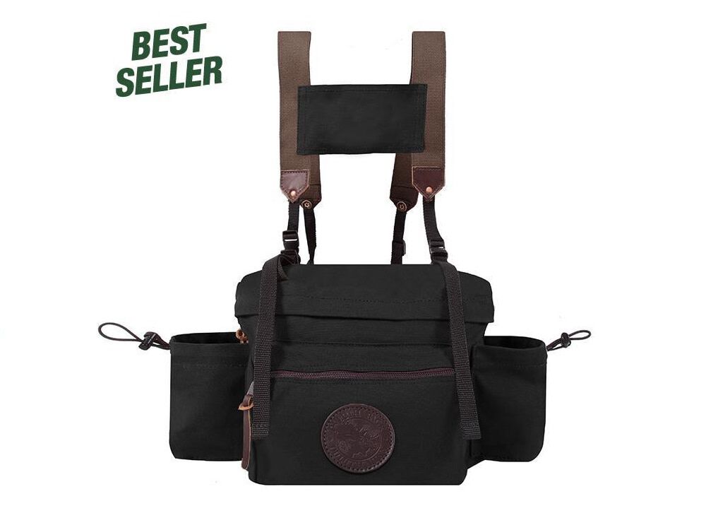 Duluth Pack 12 Liter Capacity Black Canvas All Day Lumbar Pack – B-179-BLK
