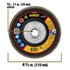 DEWALT 4 1/2in X 5/8in 11 SG80 T29 Ceramic Flap Disc, small image number 2