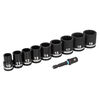 Spyder 3/8 Inch Drive Metric Impact Socket Set with Adapter, 10 Pieces, small image number 1