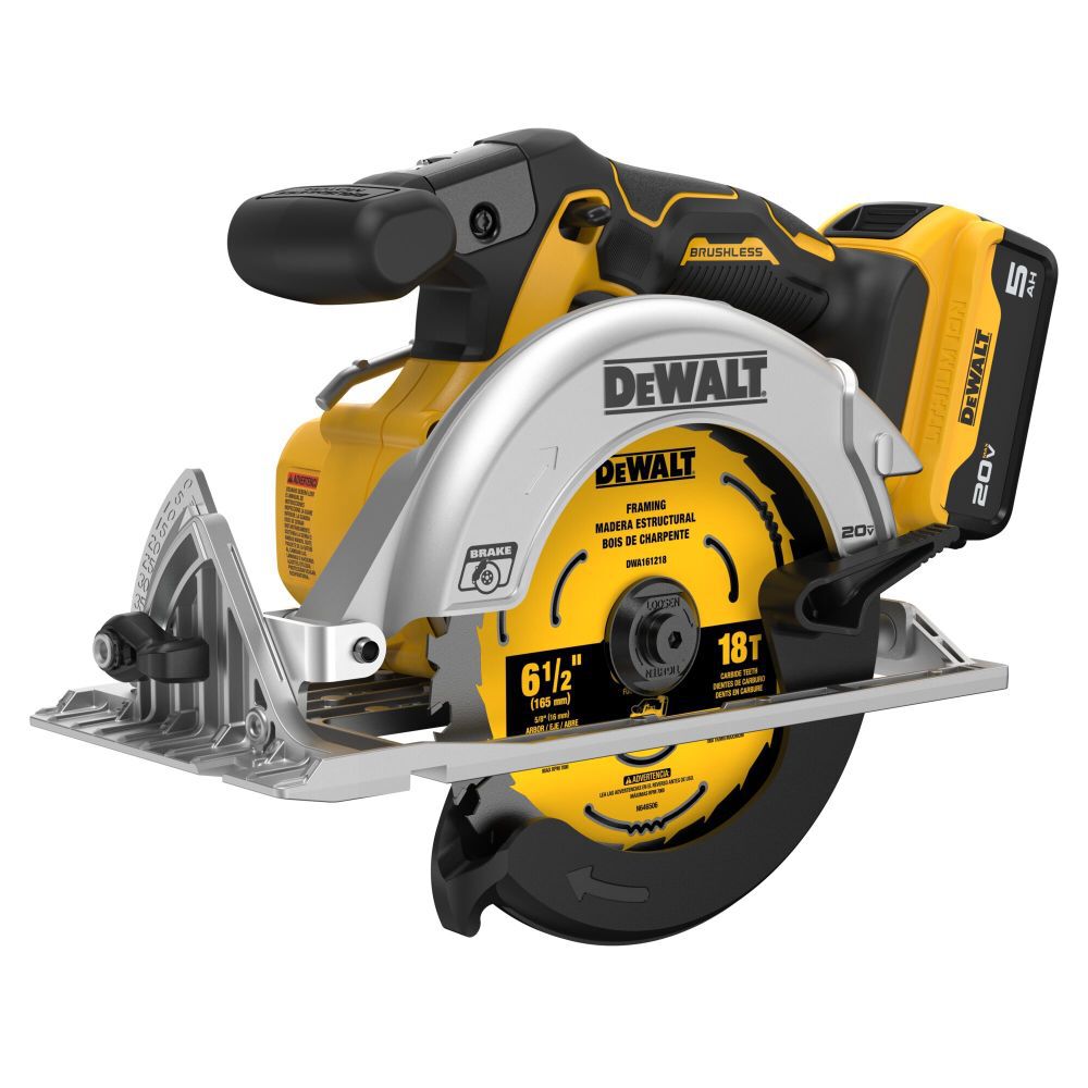 DEWALT 20V MAX 6 1/2 Inch Brushless Cordless Circular Saw Kit, large image number 2