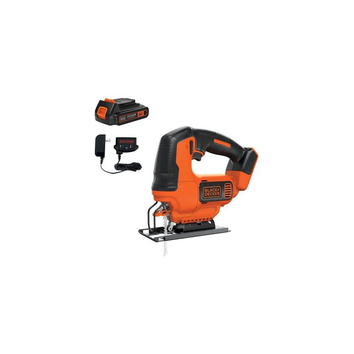 Black and Decker B20V MAX* POWERCONNECT Cordless Jigsaw Kit, large image number 2