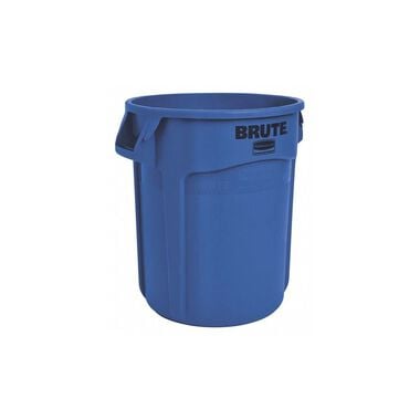 Rubbermaid Vented Brute 10 Gallon Blue Resin Free-Standing Round Container
