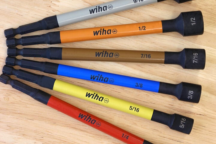Wiha Color Coded Magnetic Nut Setters 6 Piece Set, large image number 7