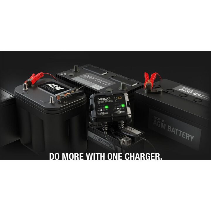 Noco 6V/12V 4A Multi-Voltage 2-Bank Smart Battery Charger, large image number 6