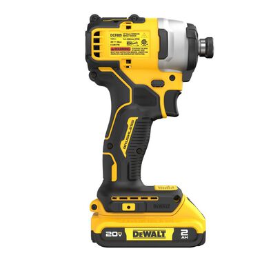DEWALT ATOMIC 20V MAX Brushless Cordless Compact 1/4in Impact, large image number 2
