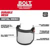 Milwaukee BOLT Full Face Shield Metal Mesh Compatible with Safety Helmets & Hard Hats, small image number 4