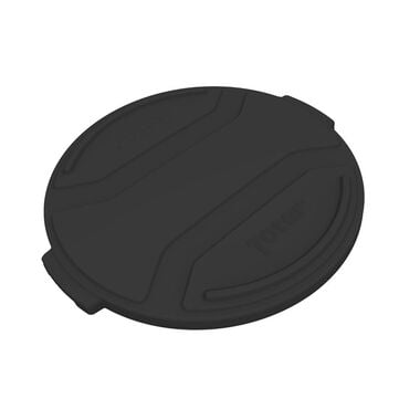 Toter 55 Gallon Round Trash Can Lid Black
