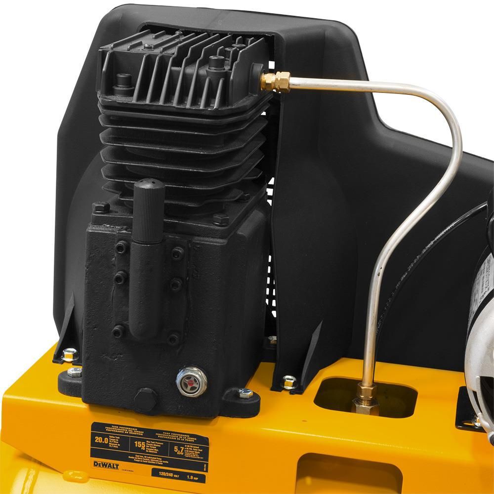 DEWALT 20 Gallon Portable 155 PSI Electric Horizontal Air Compressor, large image number 3