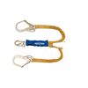 Werner 6ft DeCoil Stretch Twinleg Lanyard (DCELL Shock Pack Elastic Web Snap Hook Rebar Hook), small image number 4