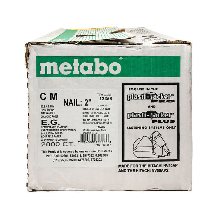 Metabo HPT Roofing Pneumatic Nail 2in 2800pk, large image number 2