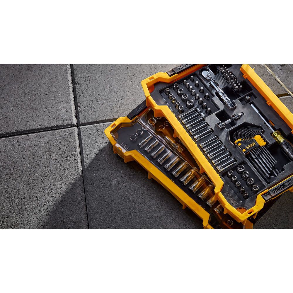 DEWALT Promotional 131 pc. 1/4 in. and 3/8 in. Mechanic Tool Set with TOUGHSYSTEM 2.0 Shallow Tool Trays, large image number 5