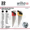 Wiha MagicRing Metric & Inch Ball End Hex L-Key 22 Pc. Set, small image number 3