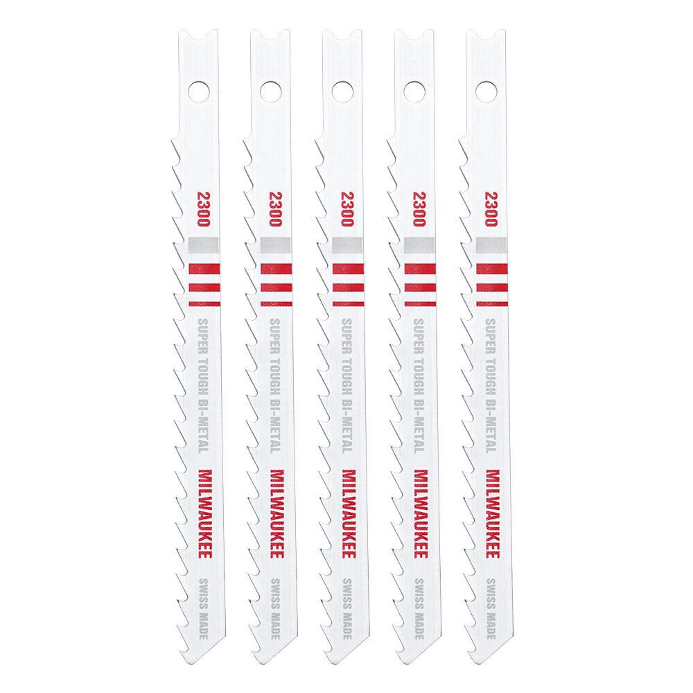 Milwaukee 4 in. 6 TPI Bi-Metal Jig Saw Blades 5PK, large image number 9