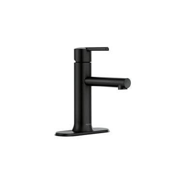 Moen Arlys Bathroom Faucet Black 1 Handle Low Arc Low Profile, large image number 0