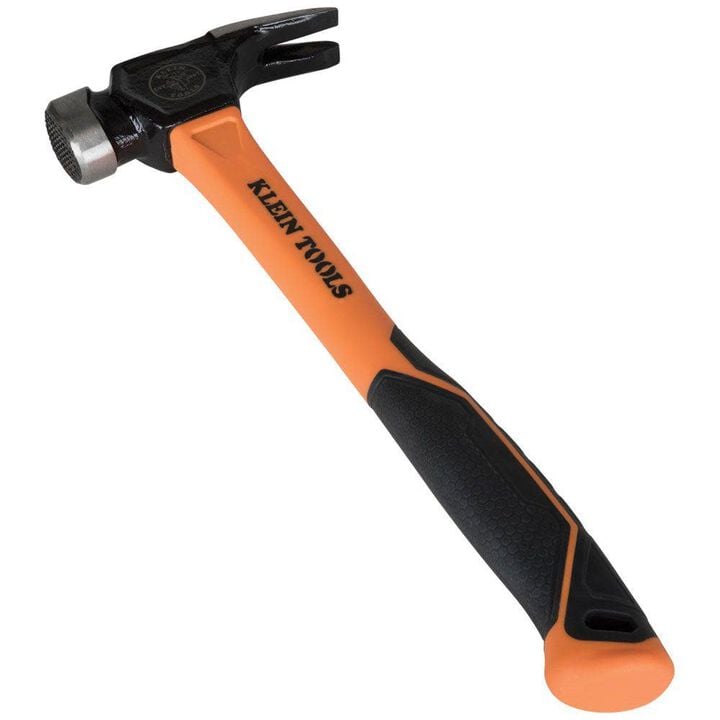 Klein Tools Lineman's Claw End Milled Face Hammer Large 26oz Head, large image number 6