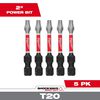 Milwaukee SHOCKWAVE 2 in. T20 Impact Driver Bits 5PK, small