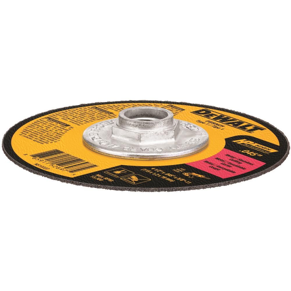 DEWALT Cutting Wheel 4 1/2in x .045in x 5/8in 11 HP T1, large image number 2