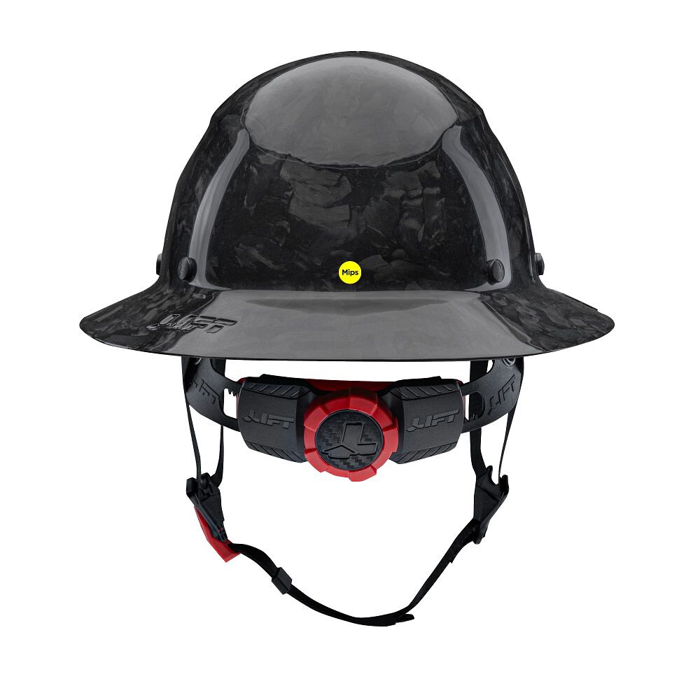 CATPR SCARF FIBERPILE® HH×DCDT LIFT HDCF-24MKM - DAX Forged Carbon Full Brim Hard Hat w