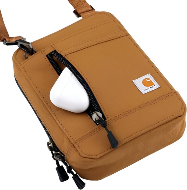 Carhartt Brown 700D Nylon Duck Crossbody Wallet, large image number 1