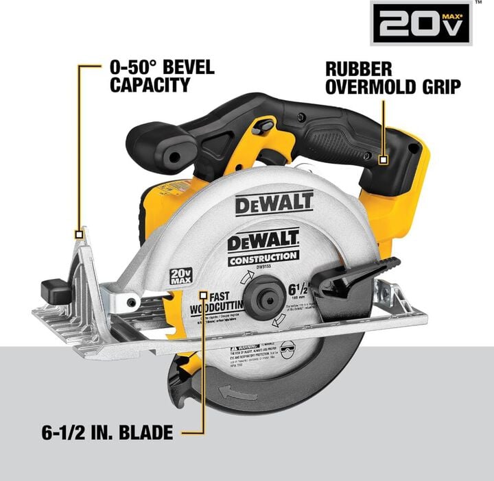 DEWALT 20V MAX Cordless Drill/Driver Kit and Circular Saw Bundle, large image number 15