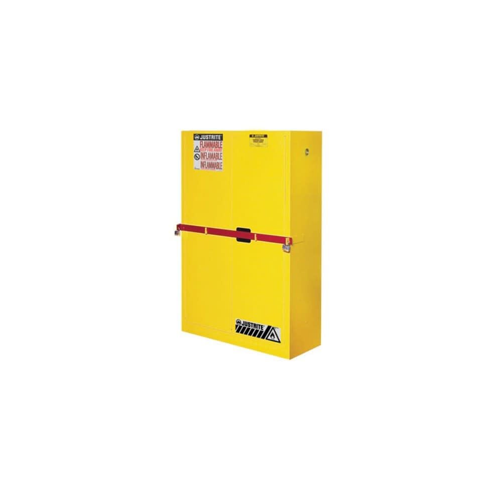 Justrite 45 Gallon Yellow Steel Self Close Flammable Cabinet – SC29884Y