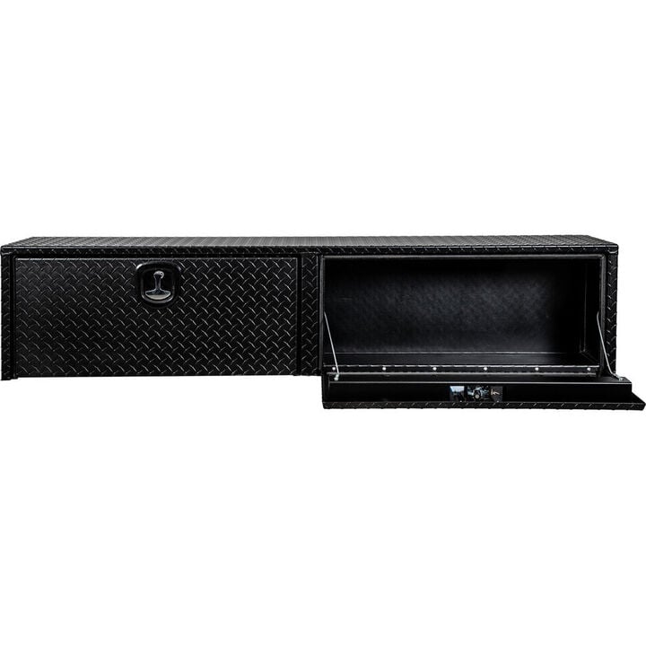 Buyers Products Company 18x16x88 Textured Matte Black Diamond Tread Aluminum Topsider Truck Box, large image number 4