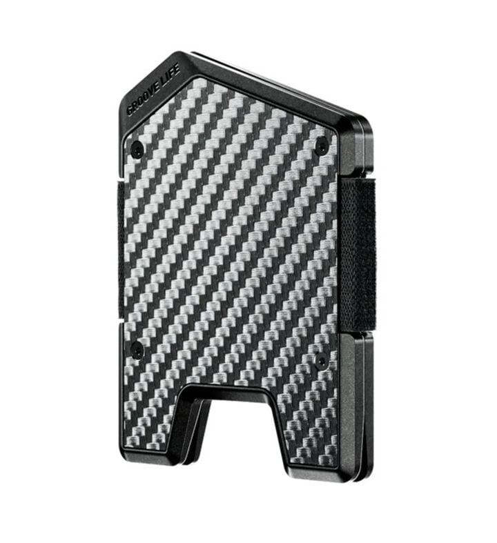 Groove Life Stealth Aluminum Wallet Carbon Fiber Black