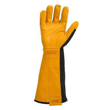 DEWALT Welding Gloves Large Black/Yellow Premium Leather, large image number 2