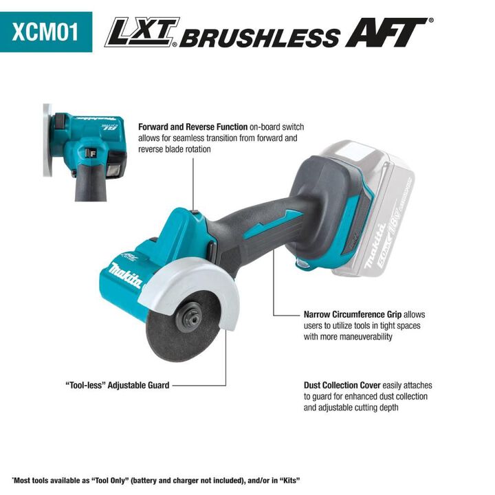 Makita Promotional 18V LXT Lithium-Ion Brushless Cordless 3 Inch Cut-Off Tool (Bare Tool), large image number 21