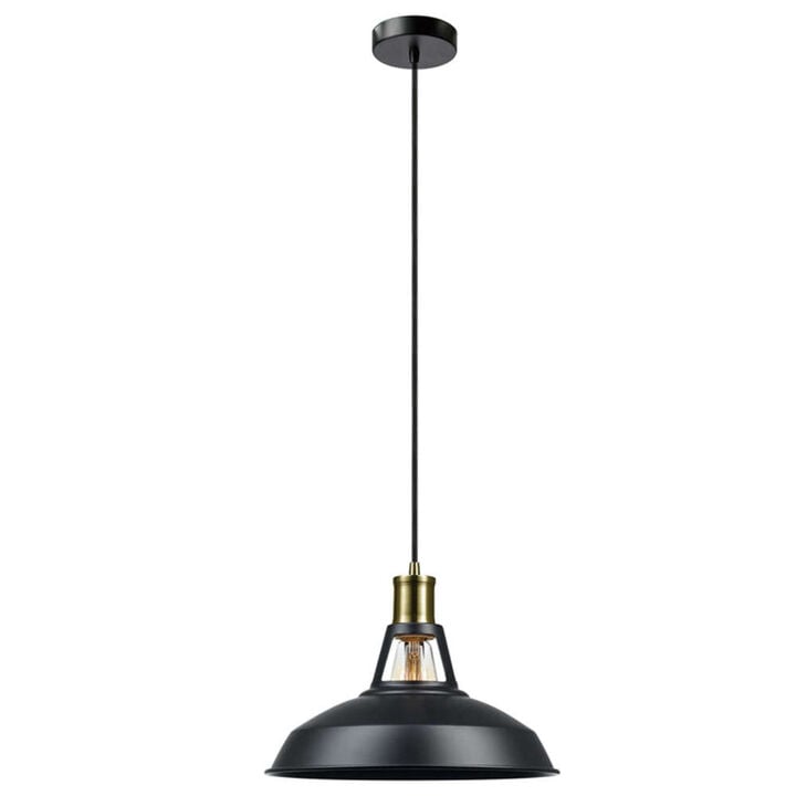 Globe Electric Robin Ceiling Light Antique Brass 60W E26