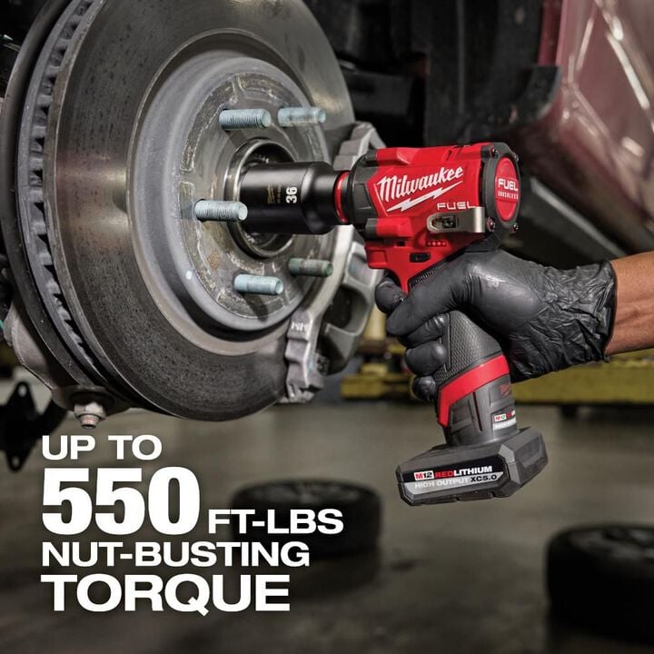 Milwaukee M12 FUEL Stubby 1/2 Inch Impact Wrench Kit, large image number 10