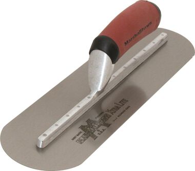 Marshalltown 18 In. x 4 In. Finishing Trowel-Fully Rounded Curved DuraSoft Handle, large image number 0