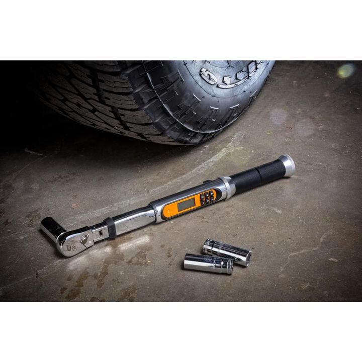 GEARWRENCH 120XP 3/8 Inch Drive Flex Head Electronic Torque Wrench with Angle, large image number 6