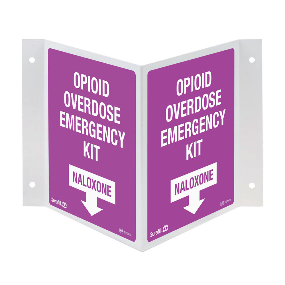 Aero Healthcare Overdose Kit 3-Way Wall Sign, large image number 2