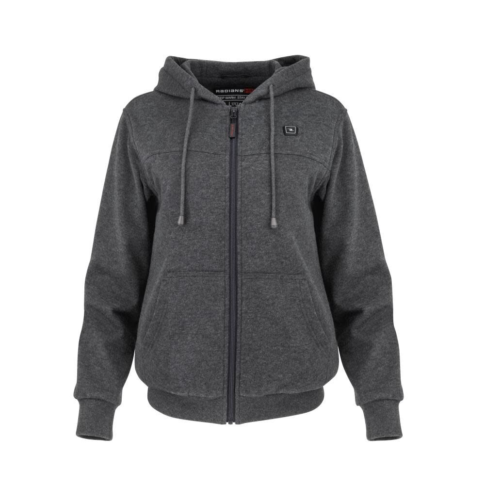 Radians Womens Heated Hoodie Kit with Battery, Heather Gray, Small, large image number 13