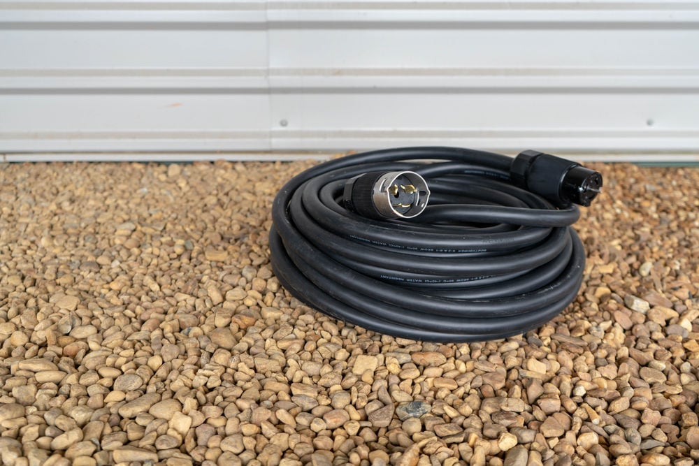Southwire 1919 Twist Lock Generator Power Extension Cord 50 Amp 6/3 & 8/1 SEOW Black 100 Ft, large image number 5