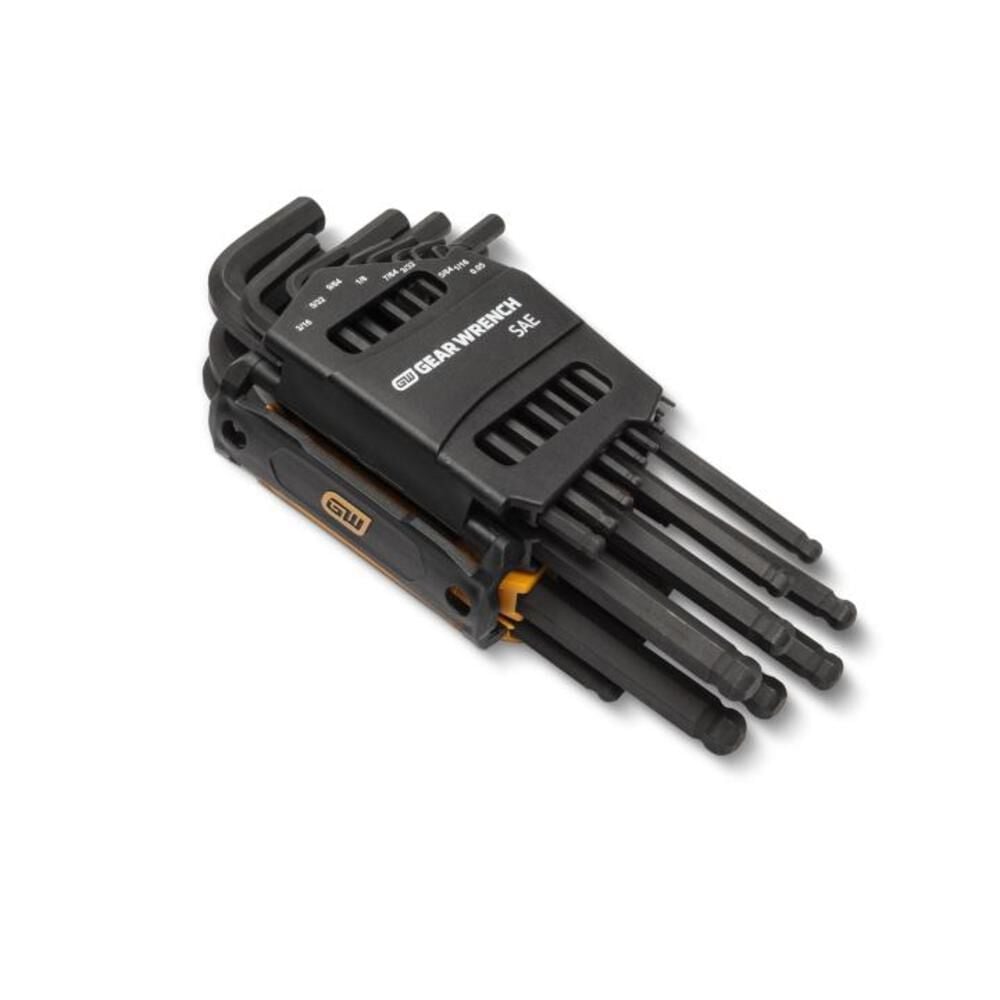 GEARWRENCH 26 Piece SAE/Metric Ball End Long Arm Hex Key Set, large image number 4