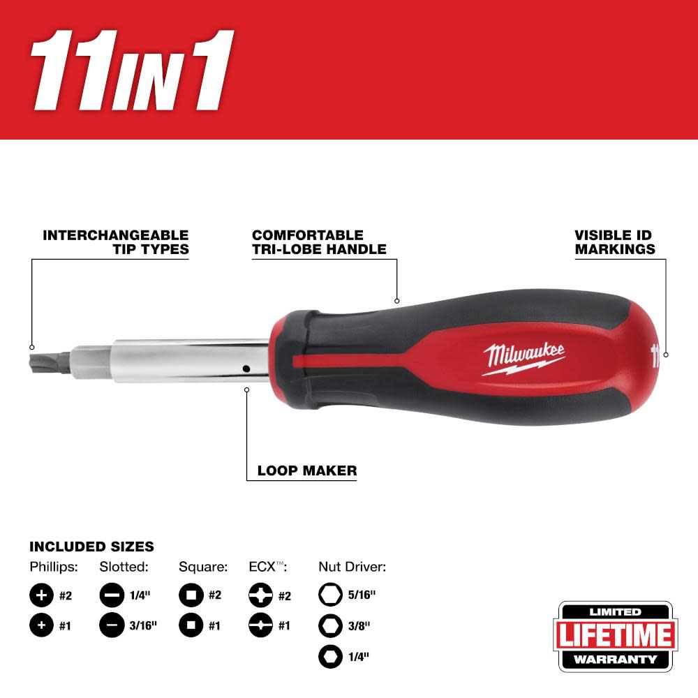 Milwaukee 11-in-1 Screwdriver ECX 48-22-2760 - Acme Tools