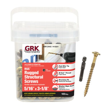 GRK Fasteners RSS Screw Handy-Pak 5/16 x 3in1/8, large image number 0