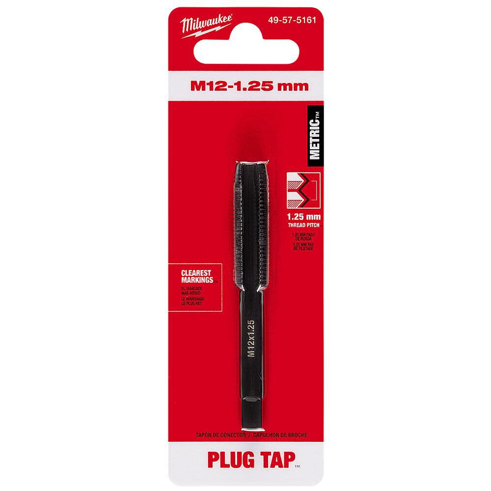 Milwaukee M12-1.25 mm Straight Flute Plug Tap, large image number 12