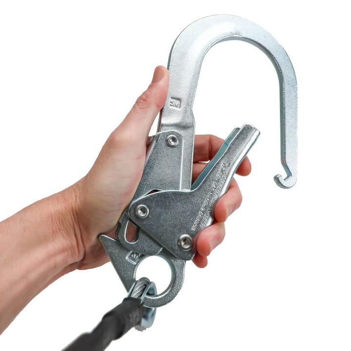 Safewaze Leading Edge 6 Ft. Energy Absorbing Lanyard: Rebar Hook, large image number 2