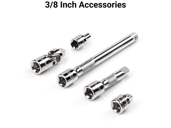 Tekton 3/8 Inch 6 Point Socket and Ratchet Set, 36 Pieces (1/4-1 Inch), large image number 4
