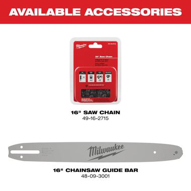 Milwaukee M18 FUEL 16 in. Chainsaw (Bare Tool), large image number 13