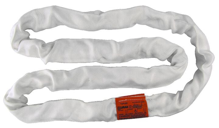 Lift-All 12 Ft White Endless Tuflex Poly Round Sling, large image number 1